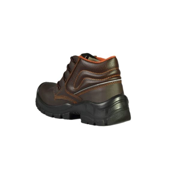 NEW MENS SAFETY WORK BOOTS- IMPACT & SLIP RESISTANT, WATERPROOF | BROWN SIZE 8.5 - Picture 6 of 10